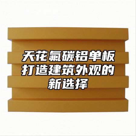 天花氟碳铝单板打造建筑外观的新选择