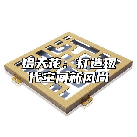 铝天花：打造现代空间新风尚