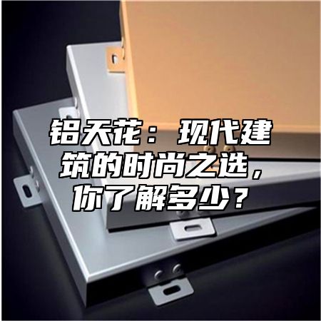 铝天花：现代建筑的时尚之选，你了解多少？