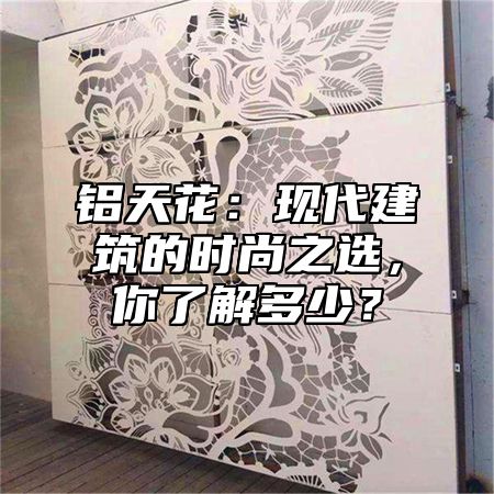 铝天花：现代建筑的时尚之选，你了解多少？